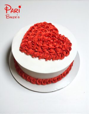 pb heart shaped cake 007