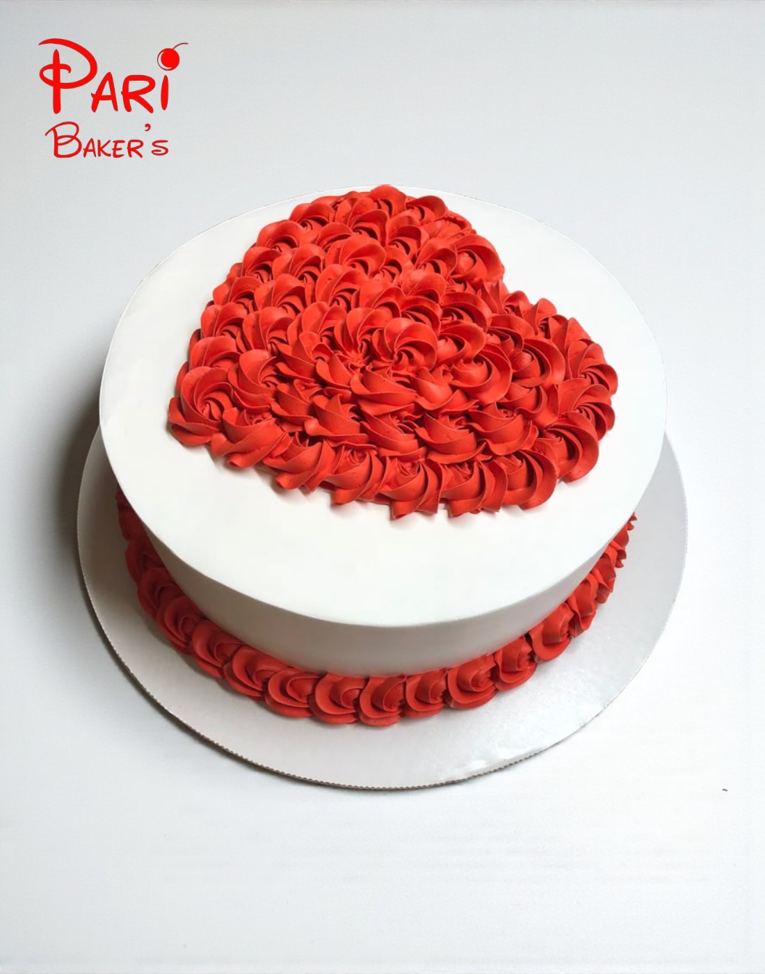 pb heart shaped cake 007