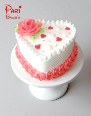 pb heart shaped cake 011