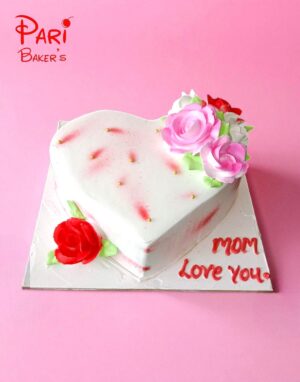 pb heart shaped cake 024
