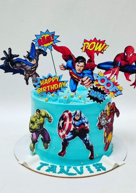 avengers theme cake